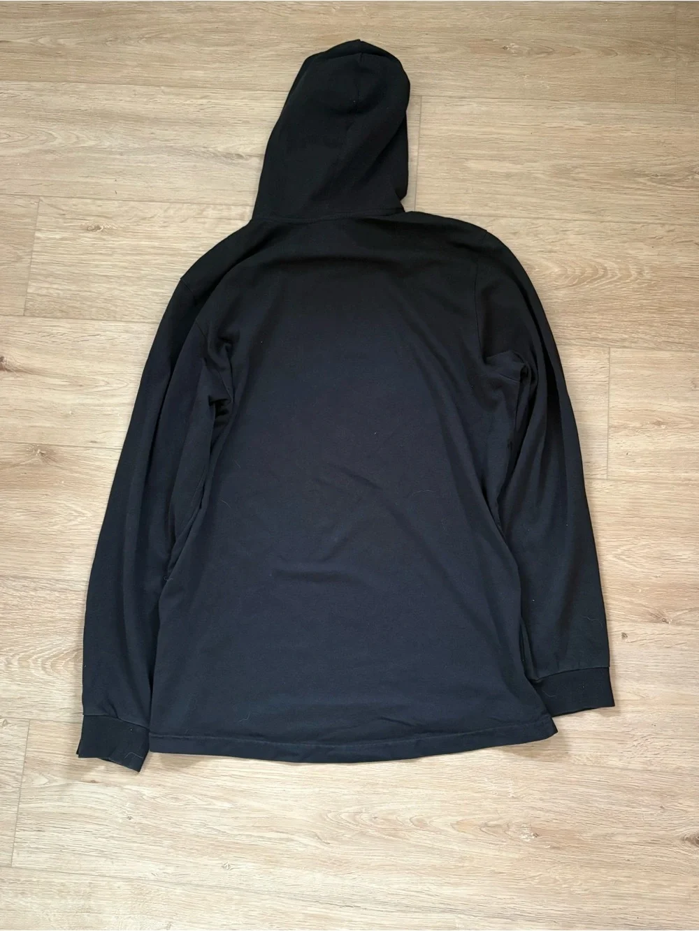 Adidas Black Logo Pullover Hoodie Size L